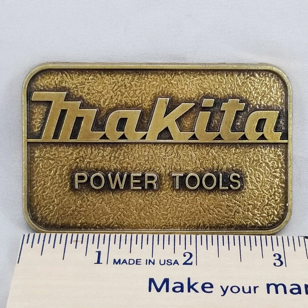 Makita Power‎ Tools Belt Buckle Gold Tone Hardware Accessory